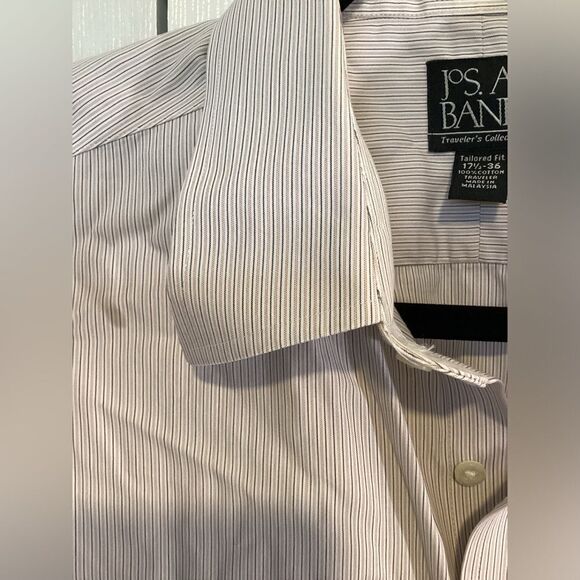 JoS A. Bank - Big Men’s Traveler’s Collection Tailored Fit Dress Shirt - 17-1/2” - Picture 2 of 5